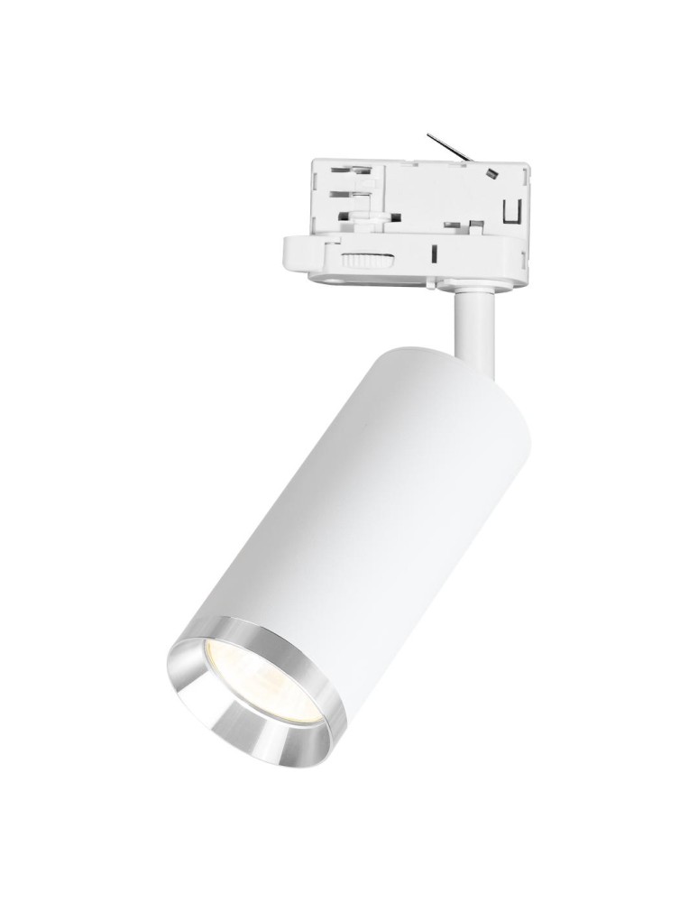 Milagro Oprawa Mica Track Biały + Chrom 1xGU10 - 3-obwodowy ML2193