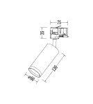 Milagro Oprawa Mica Track Czarny + Złoty 1xGU10 - 3-obwodowy ML2194