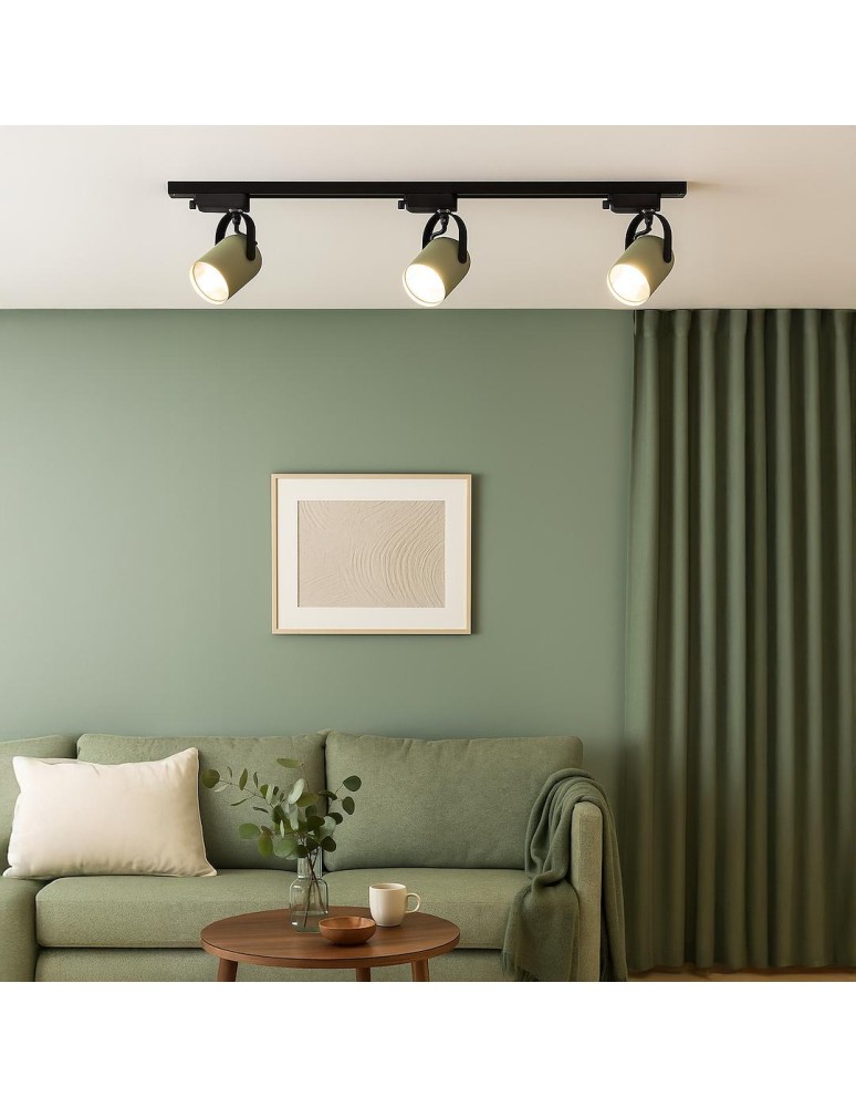 Milagro Oprawa Quber Track Szałwia 1xE27 ML2272