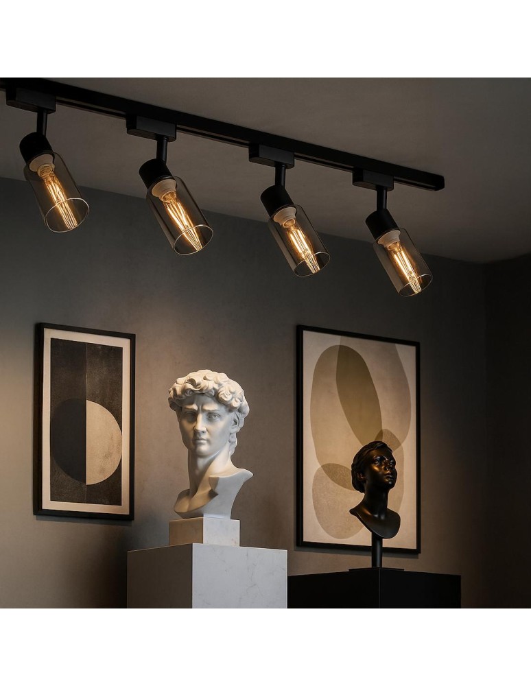 Milagro Oprawa Como Track Czarny 1xE14 ML2277