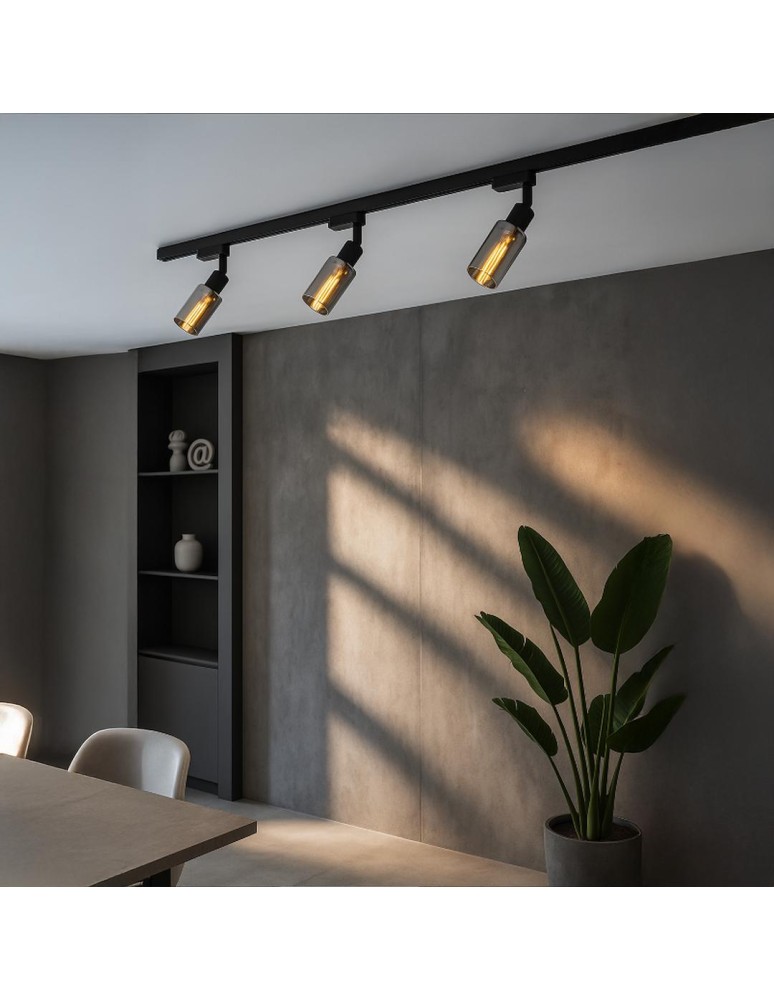 Milagro Oprawa Como Track Czarny 1xE14 ML2277