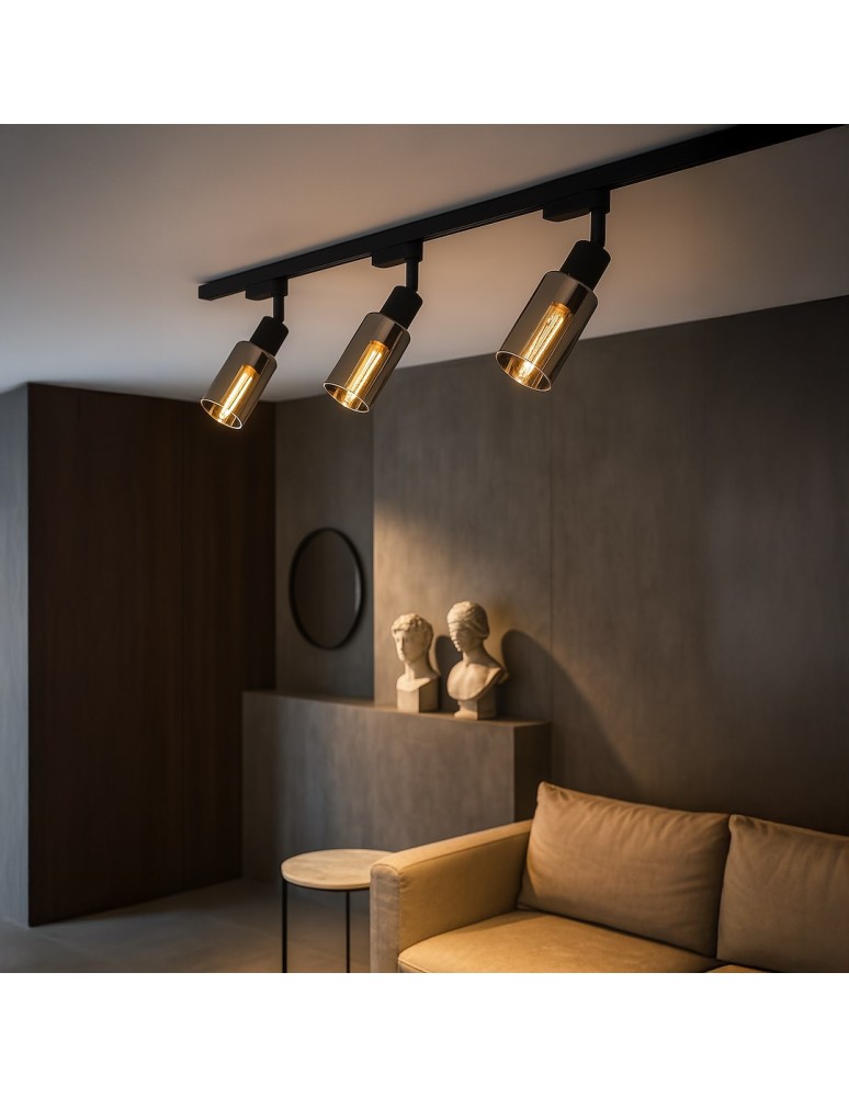 Milagro Oprawa Como Track Czarny 1xE14 ML2277