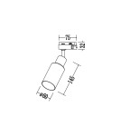 Milagro Oprawa Como Track Czarny 1xE14 ML2277