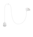 Milagro Zawiesie Hang Track Biały 1xE27 3-obwodowy ML2281