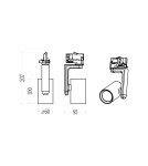 Milagro Oprawa Timor Track Biały 1xGU10 3-obwodowy ML2282