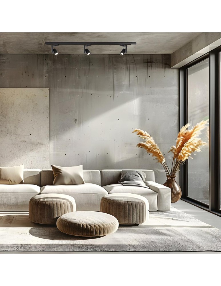 Milagro Oprawa Timor Track Czarny 1xGU10 3-obwodowy ML2283