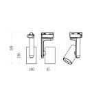 Milagro Oprawa Timor Track Czarny 1xGU10 ML2285