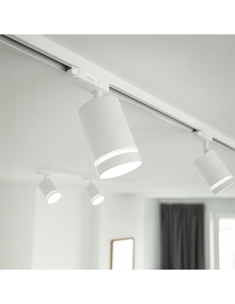 Milagro Oprawa Pipe Ring Track Biały 1xGU10 - 3-obwodowy ML2307