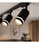 Milagro Oprawa Pipe Ring Track Czarny 1xGU10 - 3-obwodowy ML2308