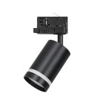 Milagro Oprawa Pipe Ring Track Czarny 1xGU10 - 3-obwodowy ML2308