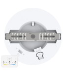Milagro Plafon Evora Biały Round 6W 3CCT ML1786