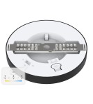 Milagro Plafon Evora Czarny Round 6W 3CCT ML1789