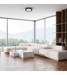 Milagro Plafon Evora Czarny Round 6W 3CCT ML1789