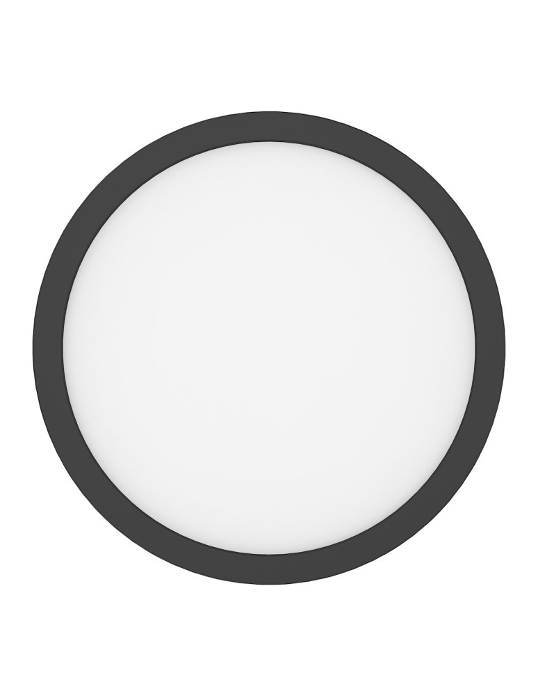 Milagro Plafon Evora Czarny Round 18W 3CCT ML1790