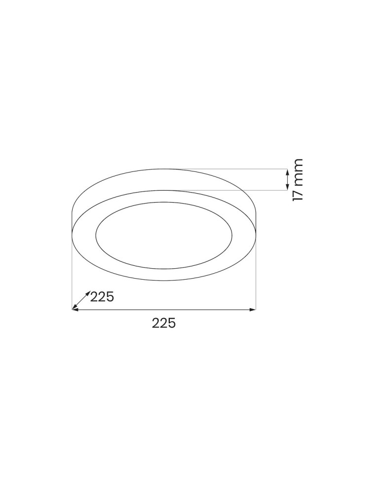 Milagro Plafon Evora Czarny Round 18W 3CCT ML1790