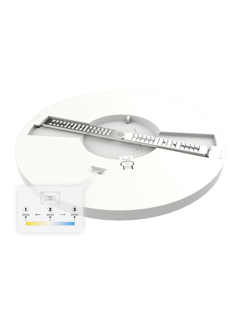 Milagro Plafon Evora Biały Round 24W 3CCT ML1788