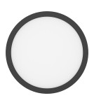 Milagro Plafon Evora Czarny Round 24W 3CCT ML1791