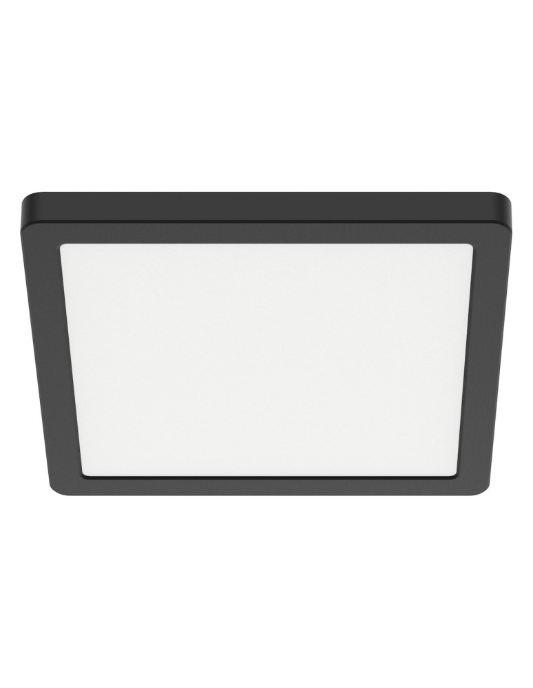 Milagro Plafon Evora Czarny Square 12W 3CCT ML1795