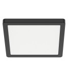 Milagro Plafon Evora Czarny Square 18W 3CCT ML1796