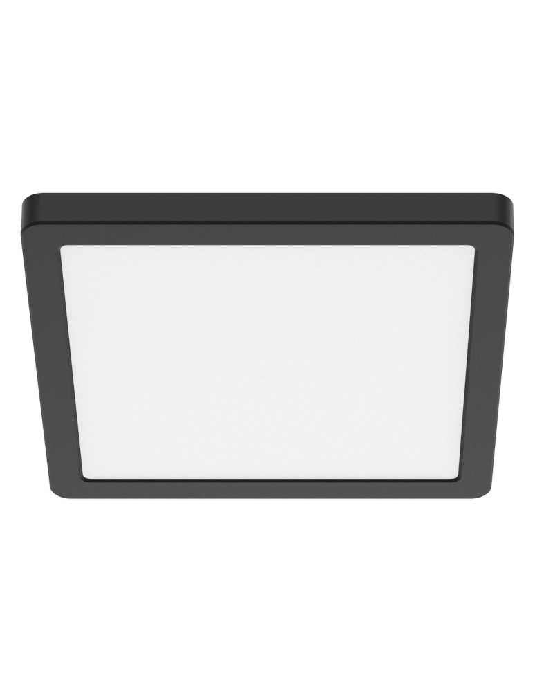 Milagro Plafon Evora Czarny Square 24W 3CCT ML1797