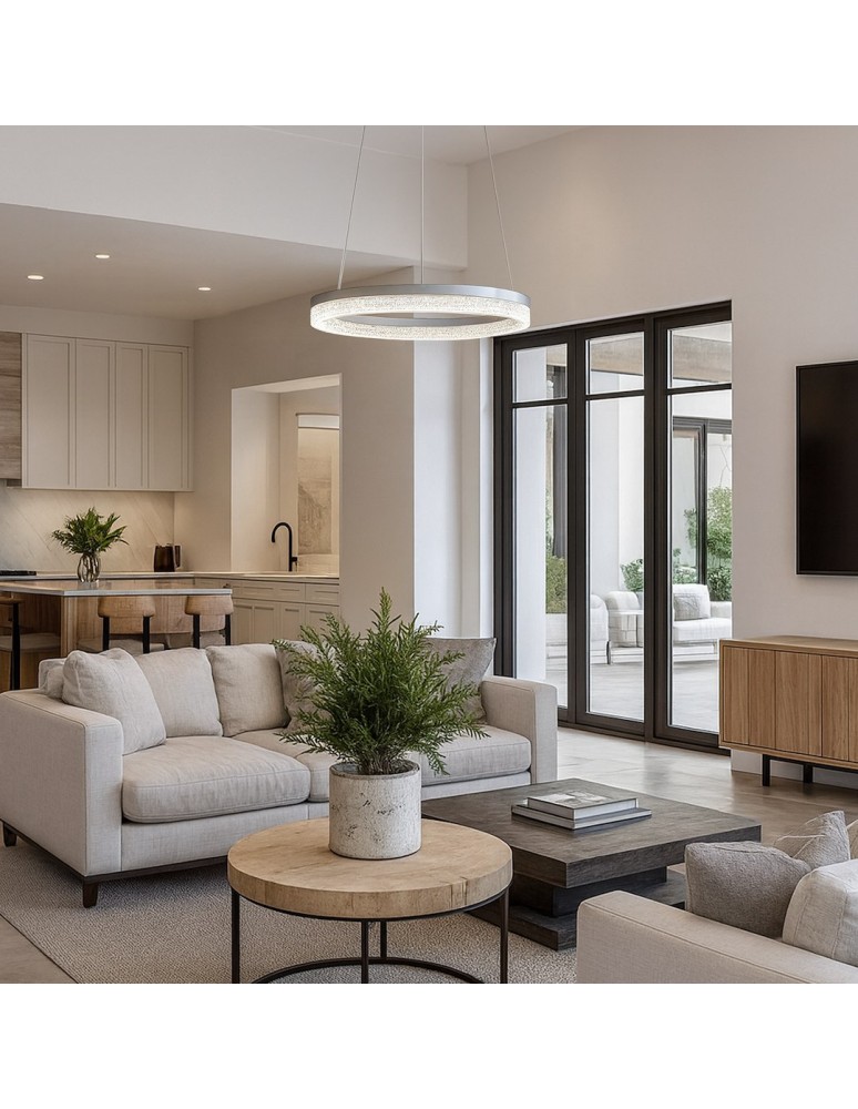 Milagro Lampa wisząca GALA SILVER 25W LED ML2242