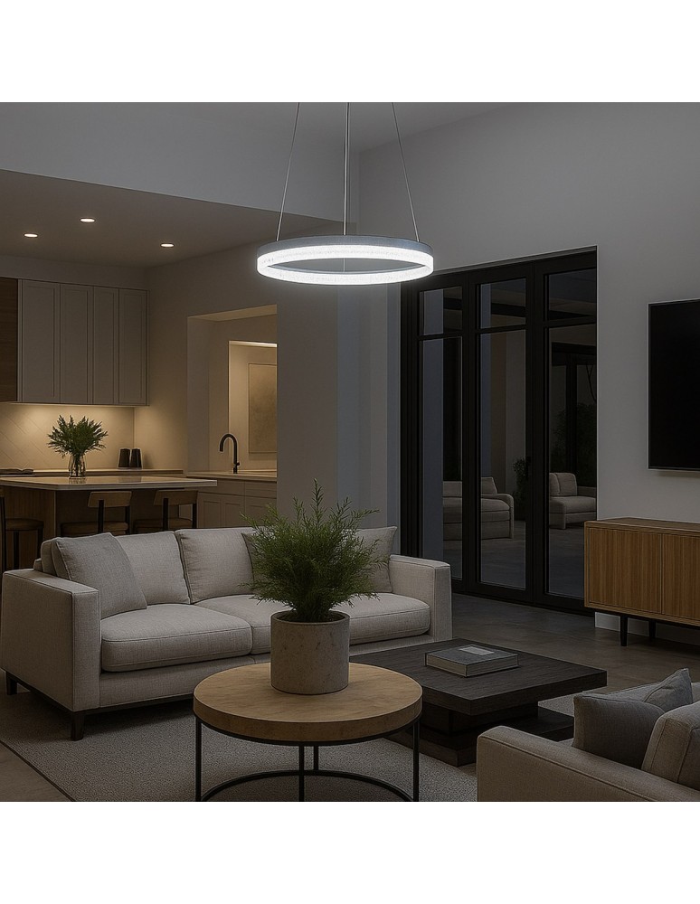 Milagro Lampa wisząca GALA SILVER 25W LED ML2242