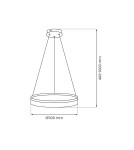 Milagro Lampa wisząca GALA SILVER 25W LED ML2242