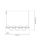 Milagro Lampa wisząca ATOLA 19W LED ML2244