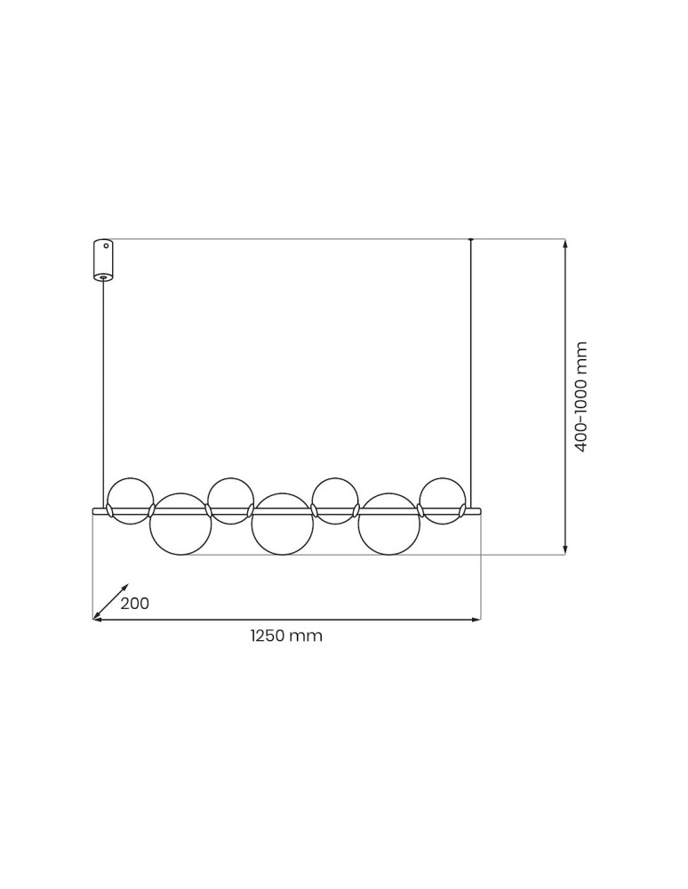 Milagro Lampa wisząca ATOLA 19W LED ML2244