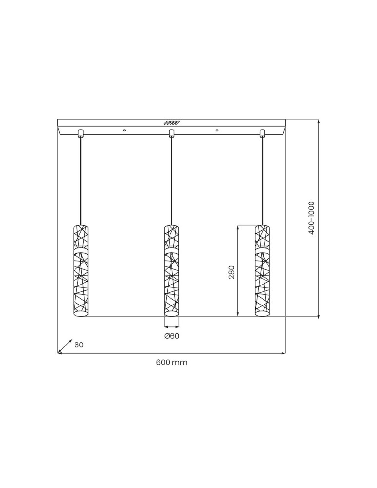 Milagro Lampa wisząca LAGOS 24W LED ML2246
