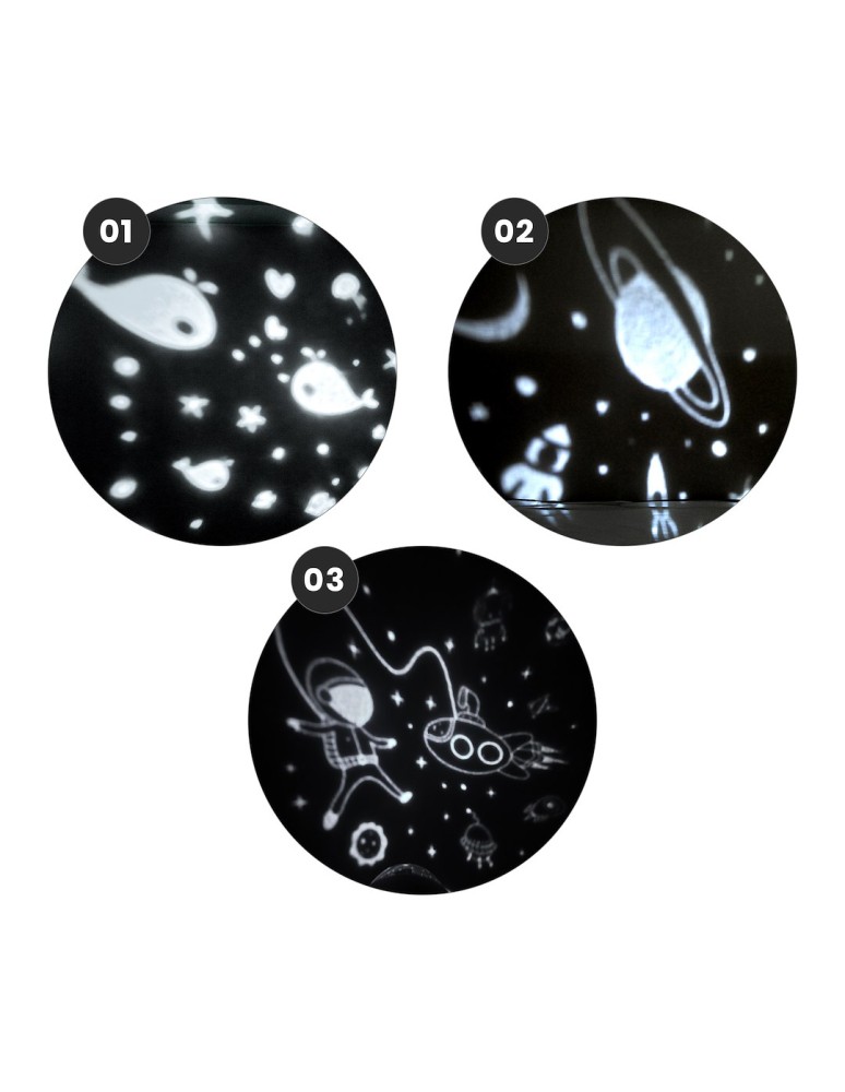 Milagro Lampka dziecięca projektor KOSMONAUTA ML2262