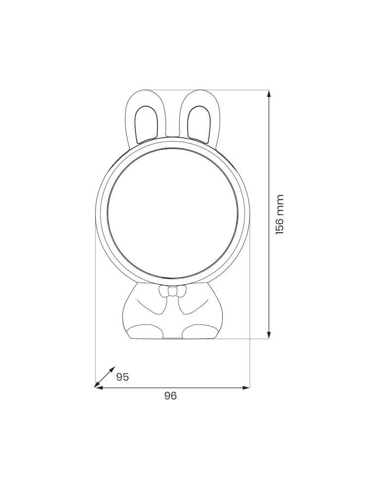 Milagro Lampka dziecięca projektor KOSMONAUTA ML2262