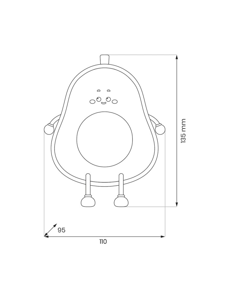 Milagro Lampka dziecięca AWOKADO ML2263