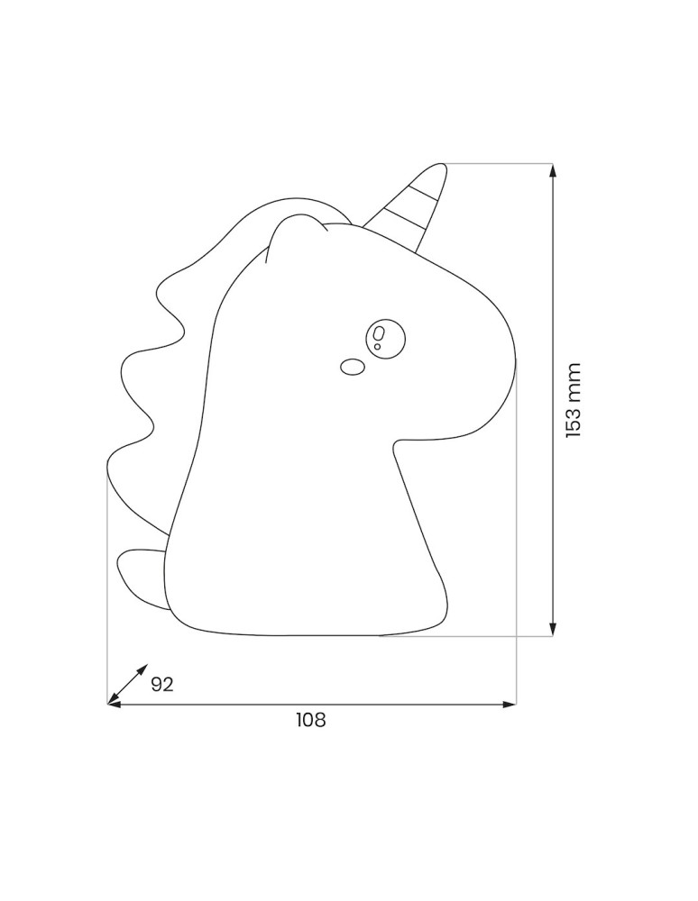 Milagro Lampka dziecięca UNICORN ML2264