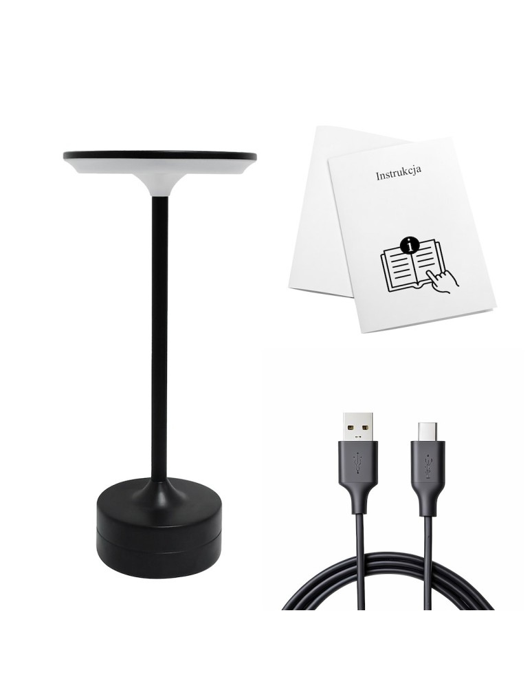 Milagro Lampka nocna TAVOLO Black ML2269