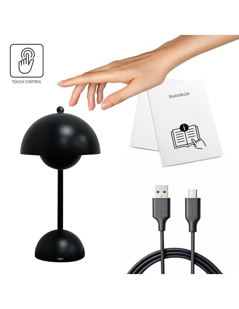 Milagro Lampka nocna COSTA Black ML2271