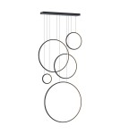 Milagro Lampa wisząca Saturno Black 100W LED mezzanine ML2324