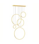 Milagro Lampa wisząca Saturno Gold 100W LED mezzanine ML2325