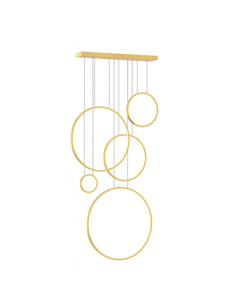 Milagro Lampa wisząca Saturno Gold 100W LED mezzanine ML2325