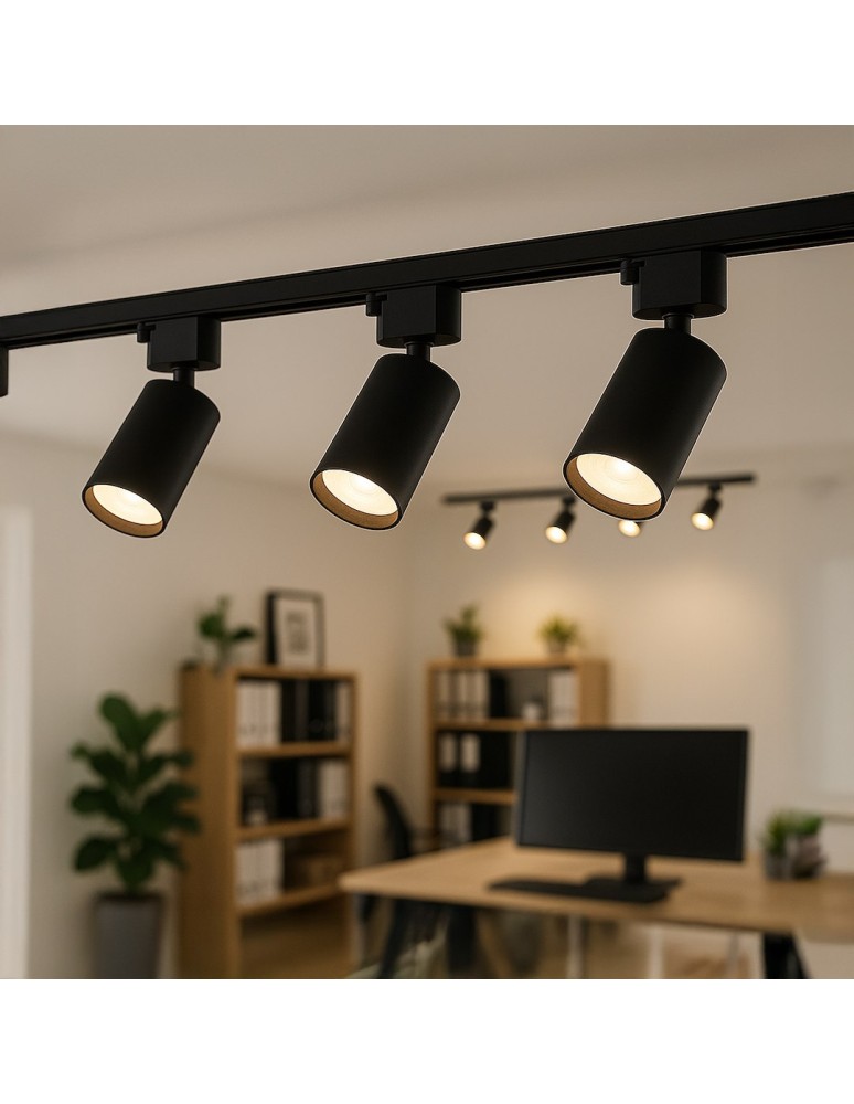 Milagro Oprawa Tiger Track Czarny 1xGU10 ML2336