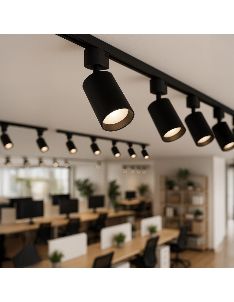 Milagro Oprawa Tiger Track Czarny 1xGU10 ML2336