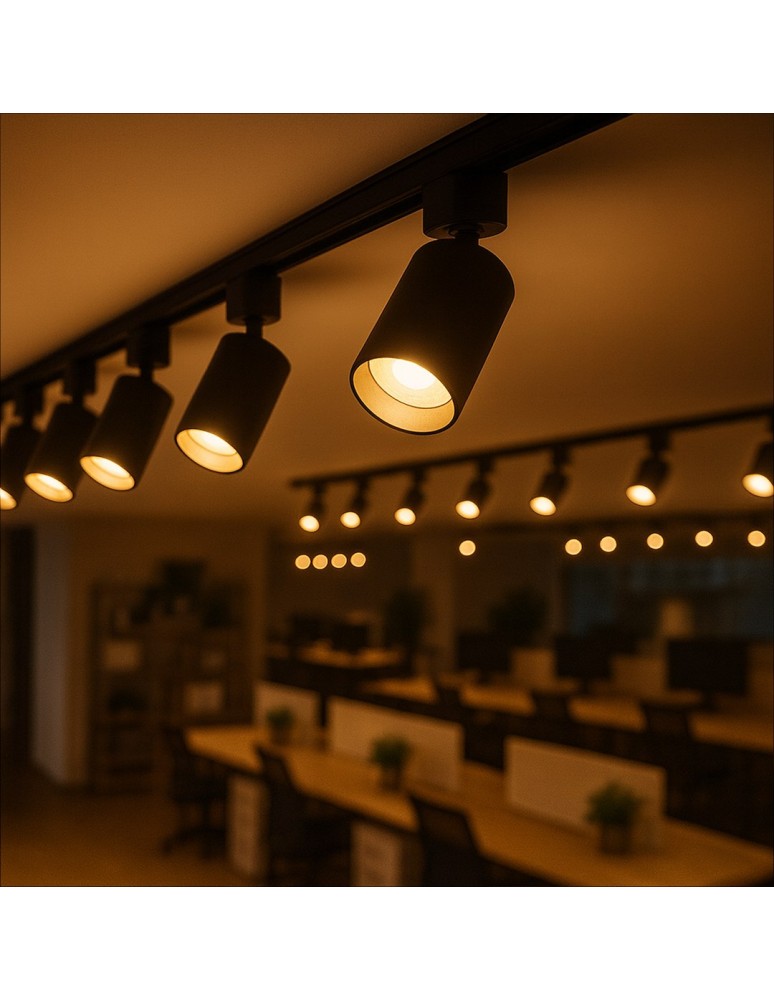 Milagro Oprawa Tiger Track Czarny 1xGU10 ML2336