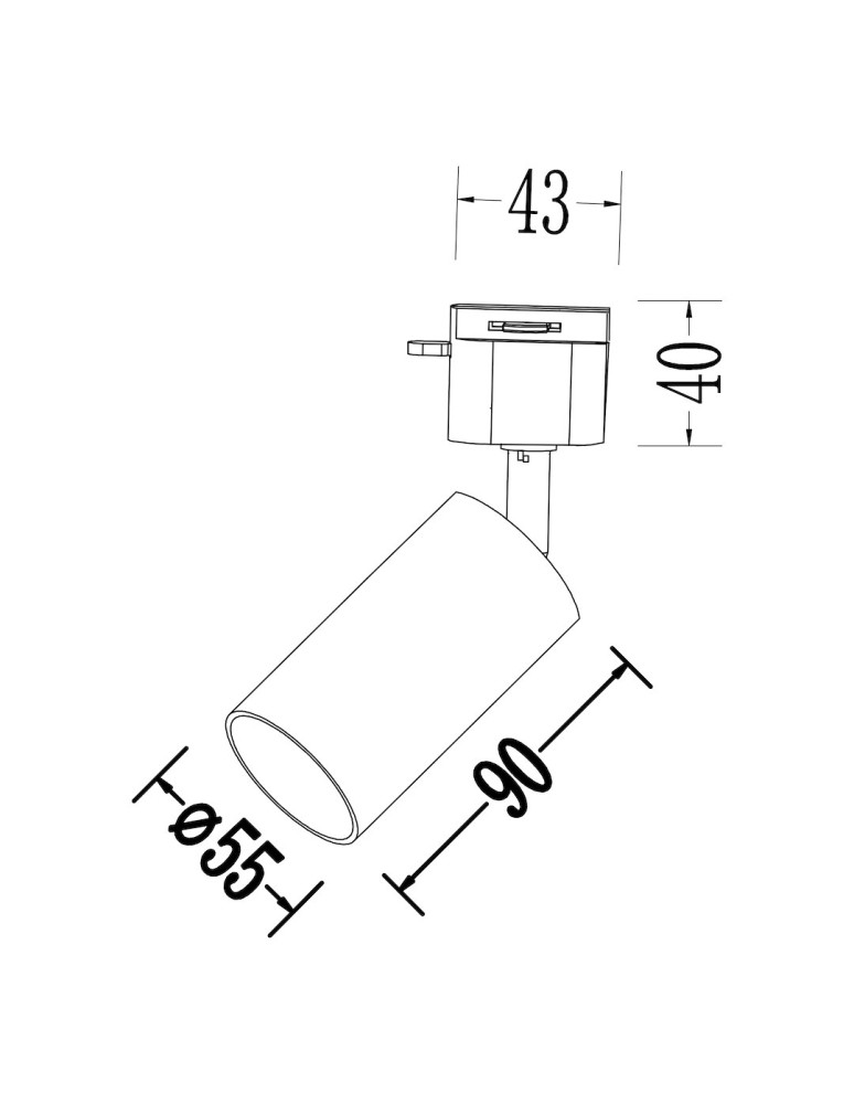 Milagro Oprawa Tiger Track Biały 1xGU10 ML2337