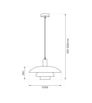 Milagro Lampa wisząca FERRO Cashmere 1xE27 ML2361