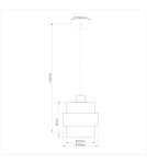 Milagro Lampa wisząca VALENTINO 1xE27 ML2238