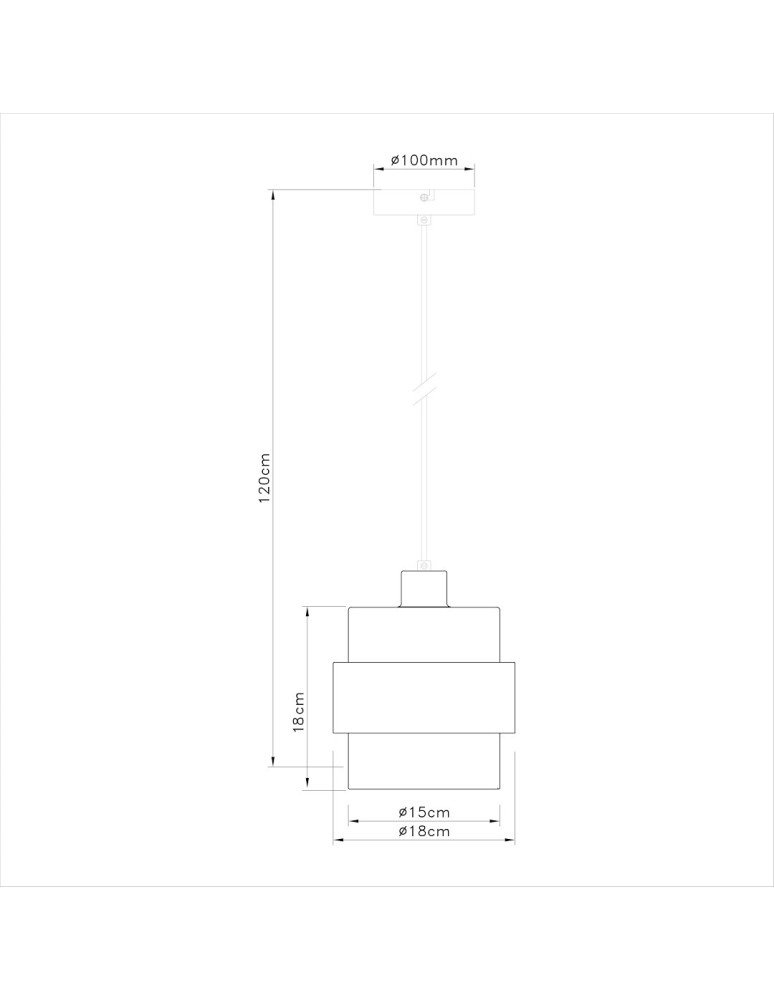 Milagro Lampa wisząca VALENTINO 1xE27 ML2238