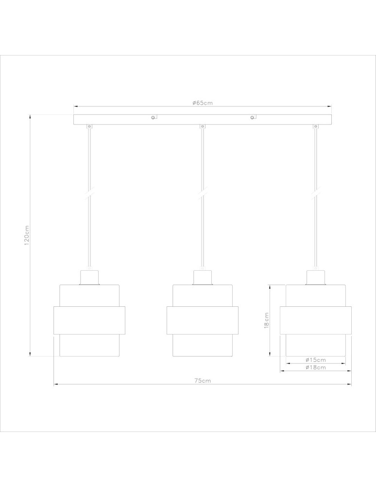 Milagro Lampa wisząca VALENTINO 3xE27 ML2239