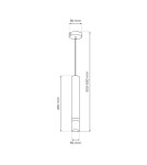 Milagro Lampa wisząca JOKER CASHMERE/GOLD 1xGU10 MLP2331