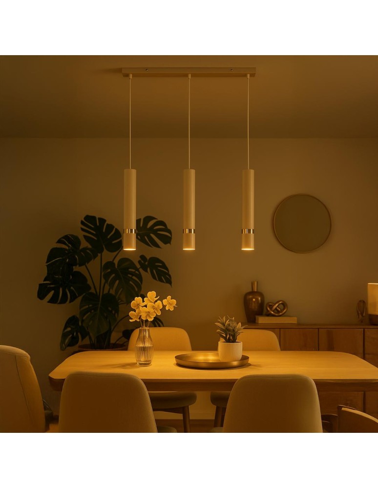 Milagro Lampa wisząca JOKER CASHMERE/GOLD 3xGU10 MLP2332