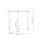 Milagro Lampa wisząca JOKER CASHMERE/GOLD 3xGU10 MLP2332